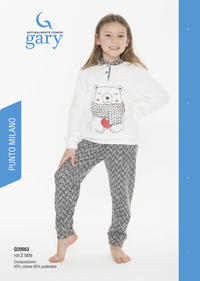 LITTLE GIRL PAJAMAS Q30063 Tellini S.r.l. Wholesale Clothing